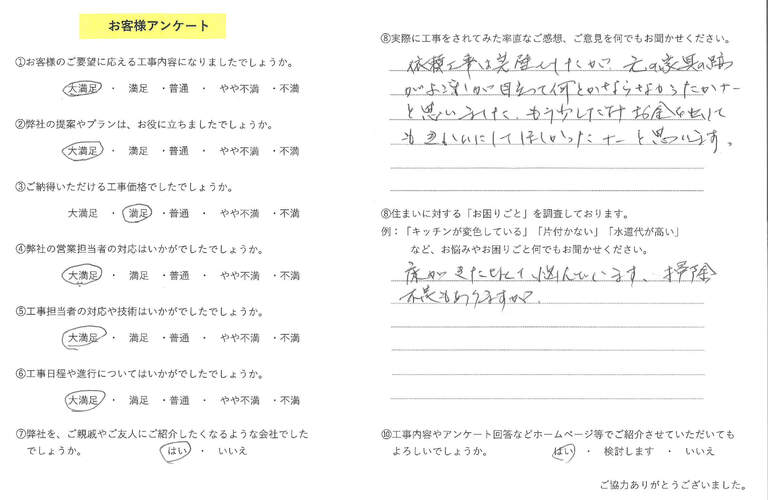 お客様の声