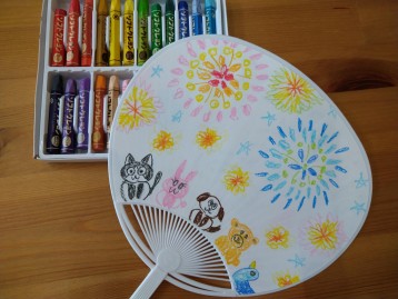 お絵かきうちわ作り