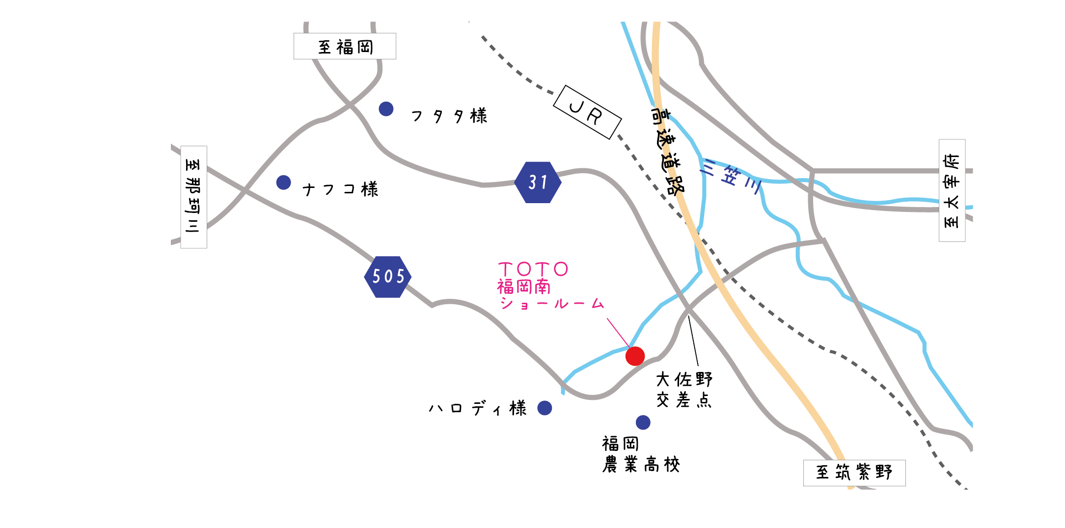 ＴＯＴＯ南福岡地図