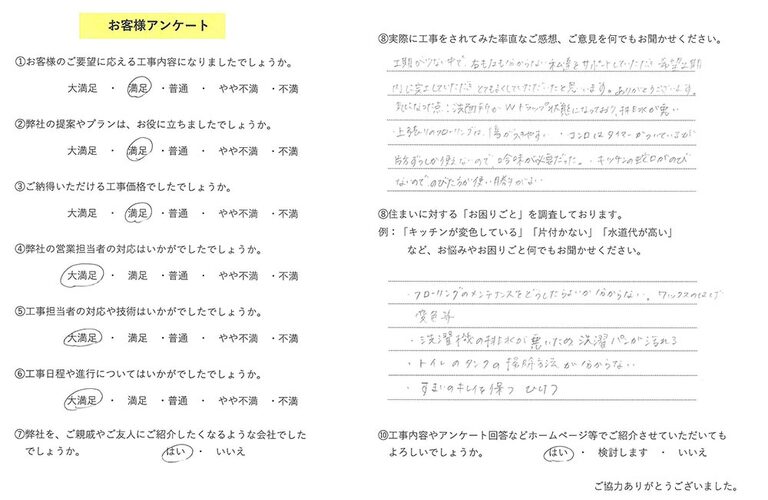 お客様の声